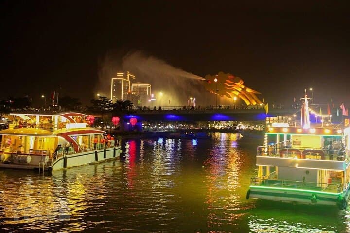 Da Nang Marble Mountains & Son Tra Private Night Tour with Han River Cruise