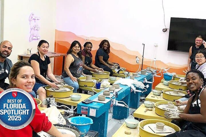 Learn Wheel Throwing in Dania Beach: Beginner Pottery Class at Gasper Arts
