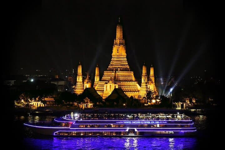White Orchid Dinner Cruise from ICONSIAM — Moonlight Cabaret on the Chao Phraya