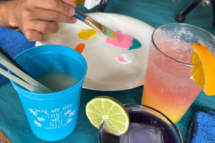 Paint Pāʻina at Koʻolau Distillery — Hawaiian Paint & Sip with Whiskey Tasting photo 4
