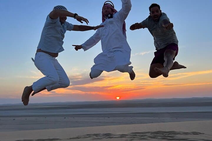 Sealine Desert Sunset Safari & BBQ — Dune Bashing, Camel Ride and Inland Sea Visit photo 2