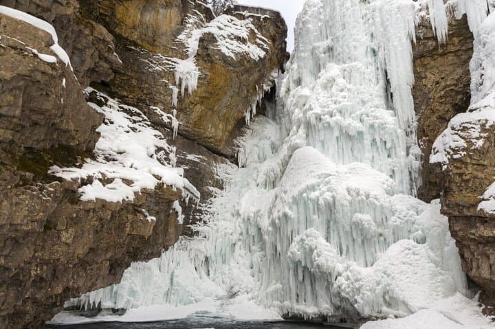 Johnston Canyon Frozen Falls Winter Hike — Banff Ice Walk photo 2