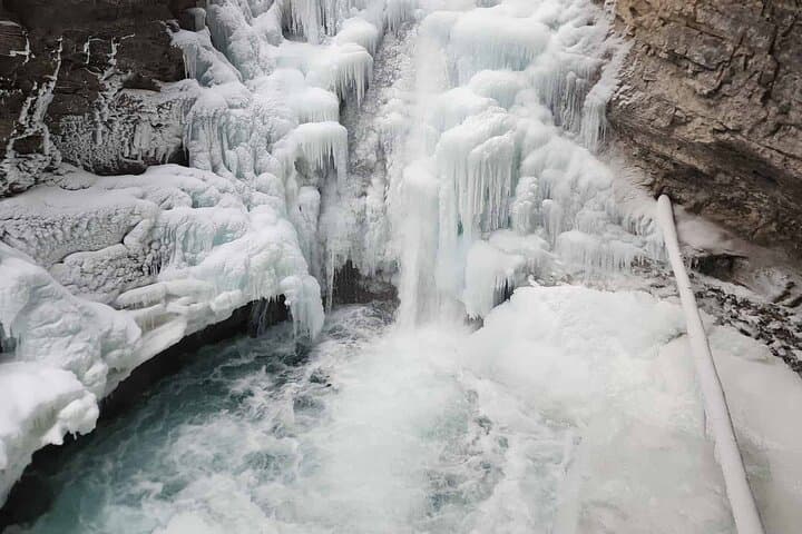 Johnston Canyon Frozen Falls Winter Hike — Banff Ice Walk photo 5