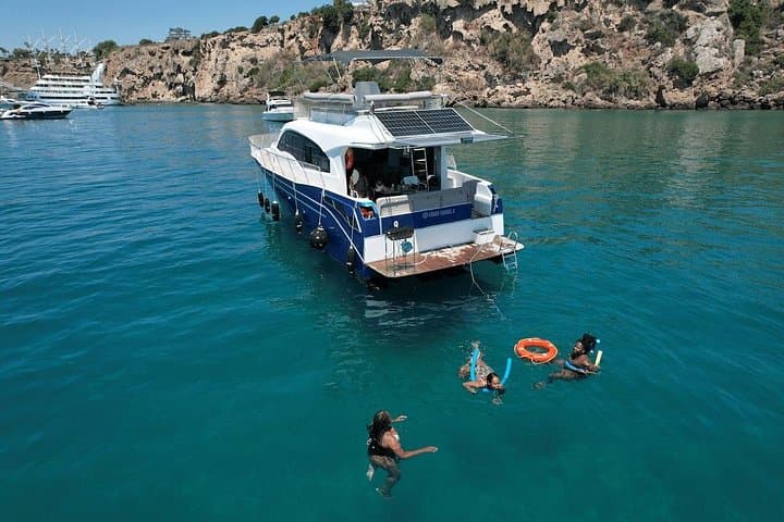 Private Half-Day Yacht Cruise in Antalya: Lara & Düden Waterfalls with Snorkeling photo 3