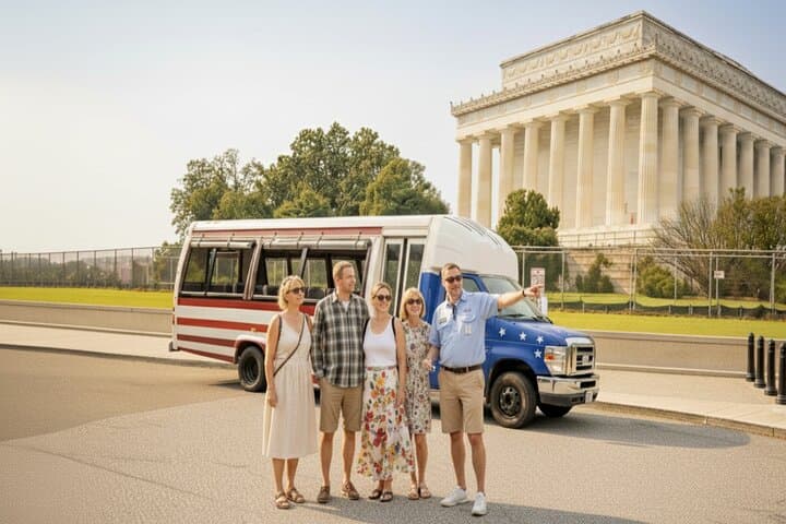 Washington DC Monuments & History Open-Air Minibus Tour — Day & Night photo 2
