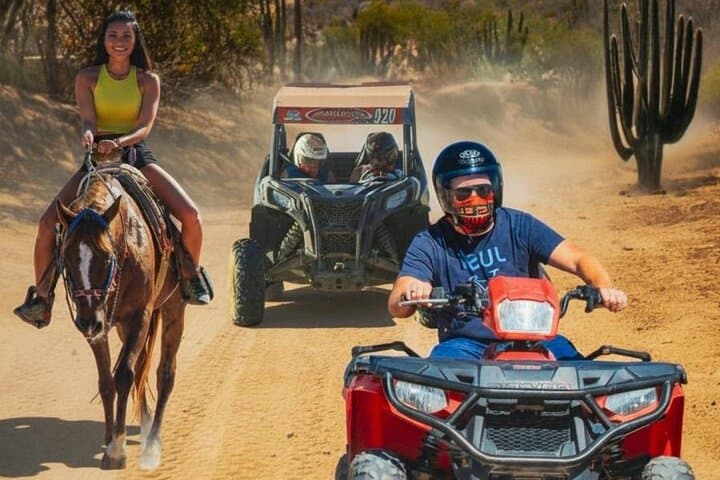 Los Cabos Combo Adventure: RZR, ATV or Horseback with Tequila Tasting