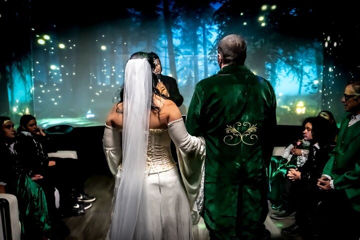 Immersive Enchanted Forest Wedding in Las Vegas — Intimate HD Chapel Ceremony photo 4
