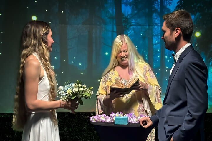 Immersive Enchanted Forest Wedding in Las Vegas — Intimate HD Chapel Ceremony photo 2