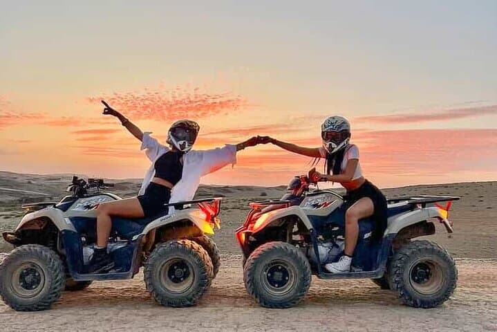 Agafay Desert Sunset Quad, Camel Trek & Moroccan Dinner from Marrakech