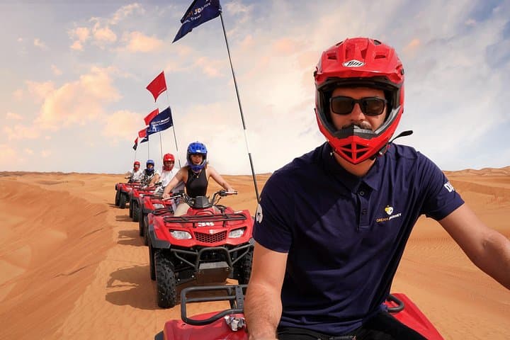 Dubai Red Dune Sunset Safari: BBQ Camp, Dune Bashing & Quad Bike Option photo 1