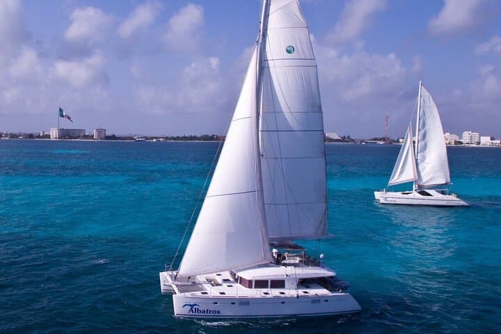 Full-Day Catamaran to Isla Mujeres — Snorkel, Beach Club & Open Bar photo 2