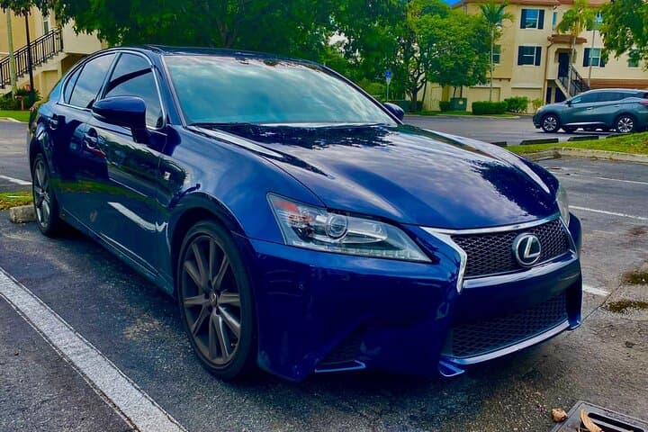 Private Car Service with Driver in Miami — Hourly Lexus Sedan