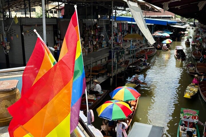 Bangkok Pride Markets, Rooftop Cocktails & Calypso: Day Trip to Damnoen Saduak & Mae Klong photo 2