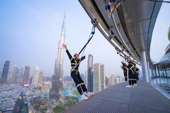 Edge Walk and Glass Slide at Sky Views Observatory — Dubai Skyline Thrill