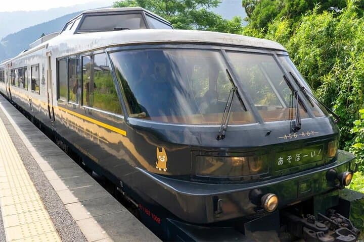 From Kumamoto Castle to Aso: A Day on the Aso Boy Scenic Train, Kusasenri & Nakadake Crater