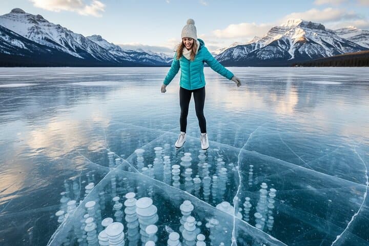 Banff Winter Day Tour: Lake Louise, Abraham Lake & Icefields Parkway from Canmore