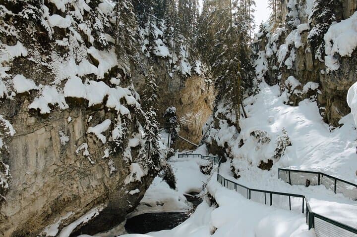 Johnston Canyon Frozen Falls Winter Hike — Banff Ice Walk