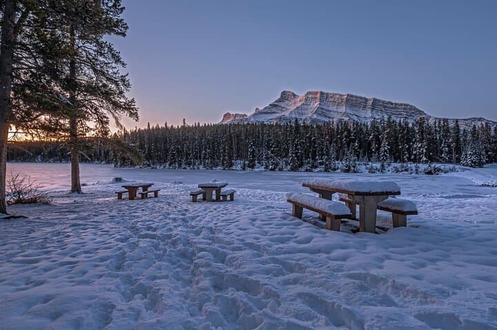 Snowshoe Johnson Lake: Guided Winter Walk from Banff with Maple Taffy photo 4