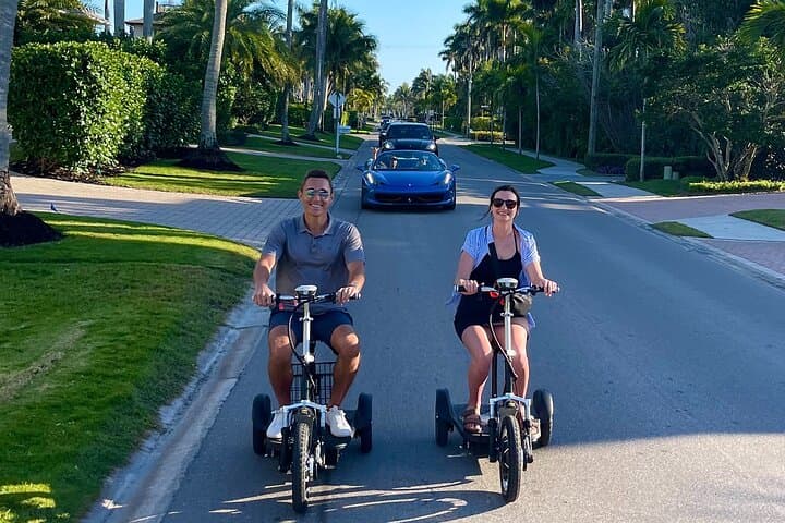 Private Trike & Moped Tour of Downtown Naples, FL — 90-Minute Guided Ride