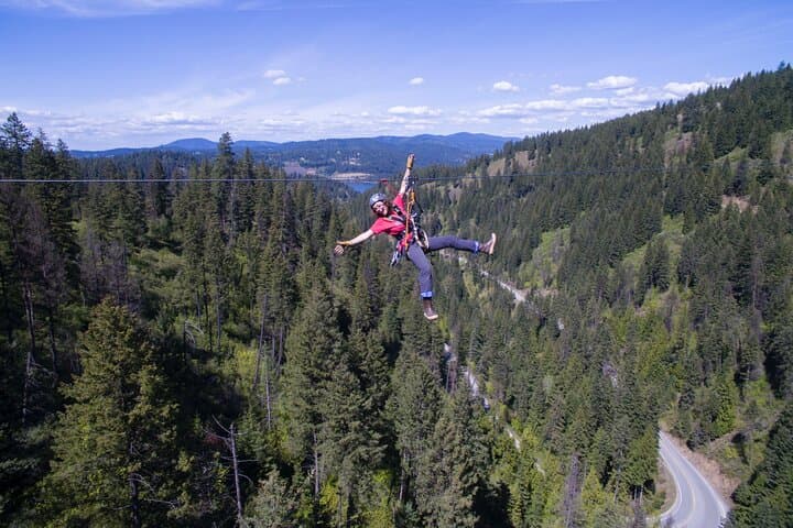 Lake Coeur d'Alene Zipline Tour — Timberline's 7-Line Canopy Adventure photo 2
