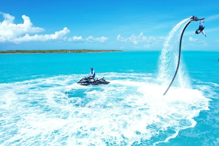 Flyboarding in Turks & Caicos: Long Bay Jet-Propelled Lessons