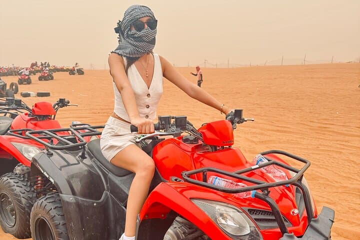 Dubai Red Dunes Premium Desert Safari: Camel Ride, Sandboarding & BBQ Dinner photo 6