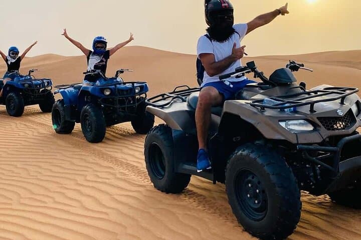 Red Dunes Adventure: Dubai Quad Bike Safari, Camel Ride & Desert Dinner photo 1