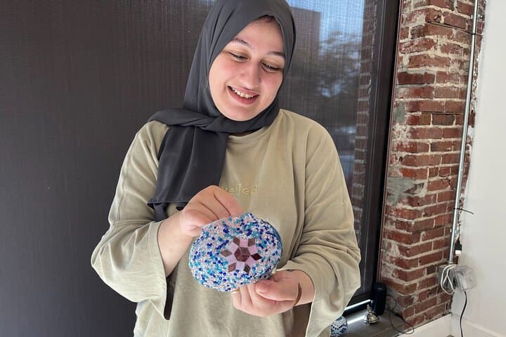 Mosaic Art Workshop in Voorhees — Create a Turkish Mosaic Lamp photo 6