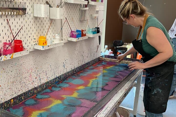 Hands-On Water Marbling Workshop in Voorhees: Make Ebru Art and Print on Silk photo 6