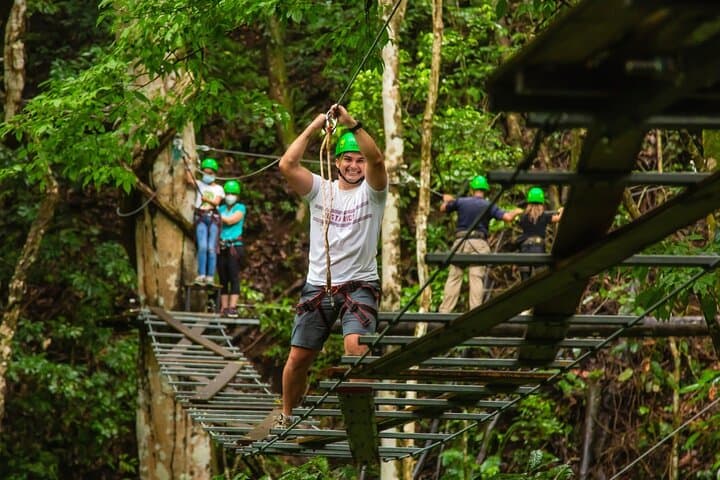 Half-Day High Ropes & Aerial Tram in Jacó — Canopy Challenge on Costa Rica’s Pacific Slope