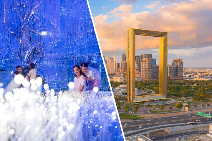 Dubai Combo: AYA Universe & Dubai Frame Tickets — Immersive Art and 360° Skyline Views