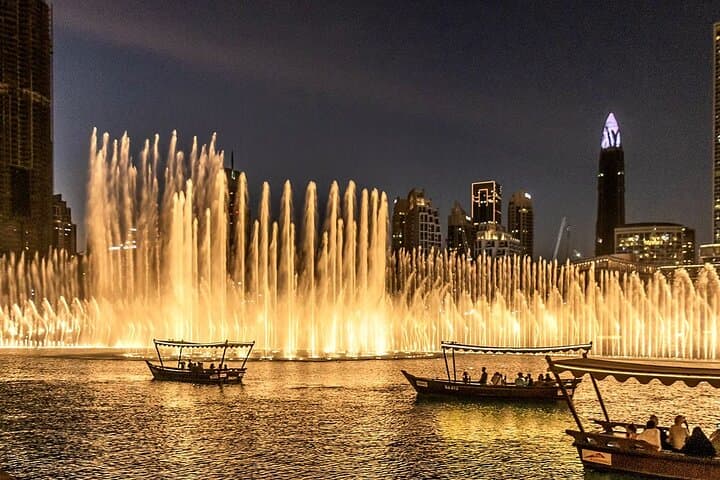 Dubai Fountain by Abra: Front-Row Burj Lake Boat Ride