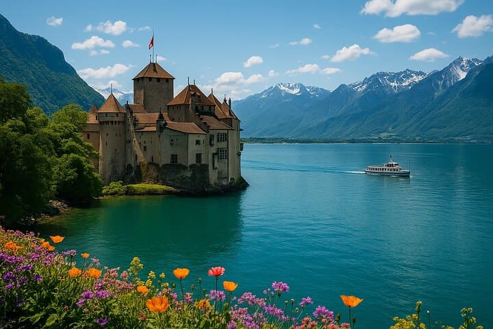 Swiss Riviera Day Trip: Montreux & Chillon Castle from Zurich photo 6