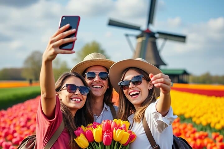 Keukenhof & Zaanse Schans Day Trip: Tulips, Windmills and Dutch Country Roads