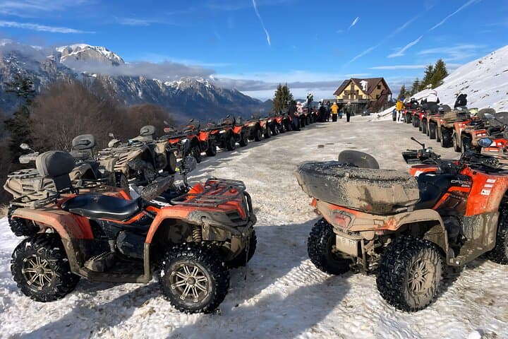 Bucharest Snowmobile and ATV Quad-Bike Adventure in the Carpathians photo 3