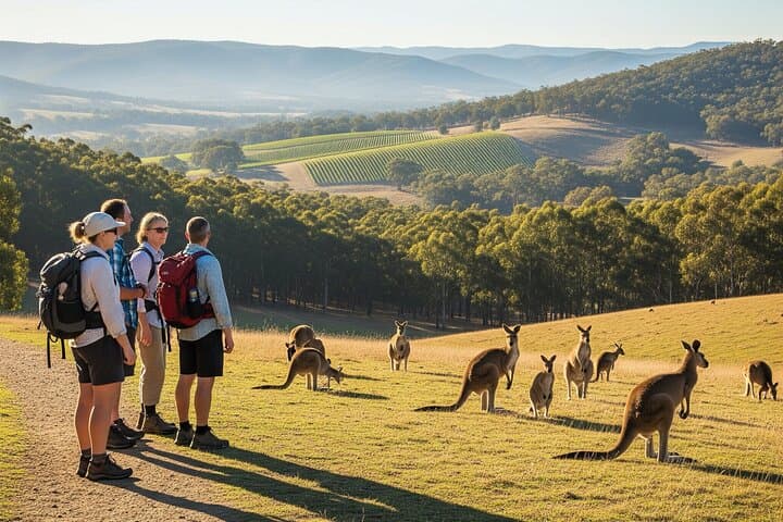 Yarra Valley Sunset Hike with Kangaroos and Champagne Picnic
