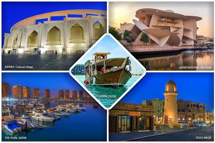 Doha Full-Day City Tour and Traditional Dhow Cruise: Pearl, Katara & Corniche Sunset photo 1