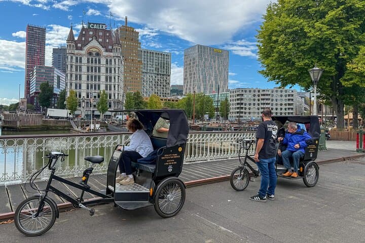 Glide Through Rotterdam: Private Pedicab Rickshaw Tour With a Local Guide photo 2