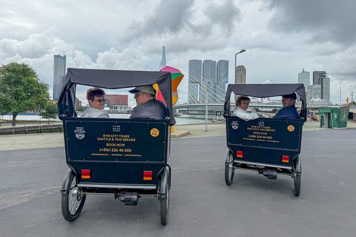 Glide Through Rotterdam: Private Pedicab Rickshaw Tour With a Local Guide