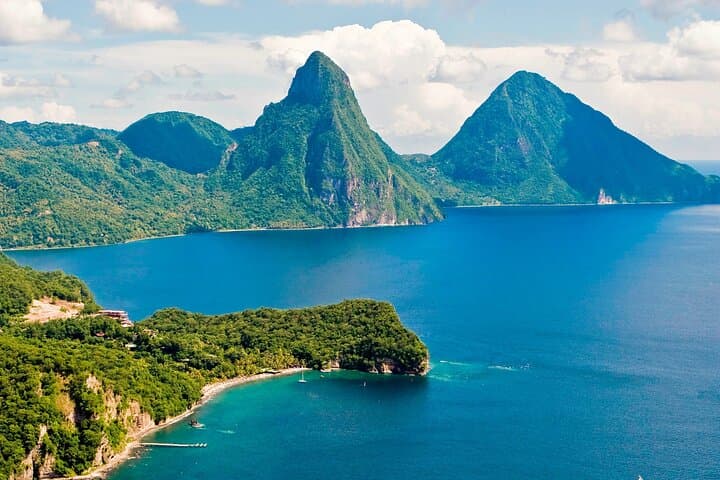 Private Land-and-Sea Speed Boat Tour to Soufriere: High-Speed Snorkel & Pitons Visit photo 2