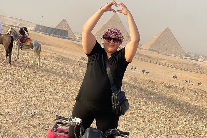 Giza Pyramids & Sphinx: ATV Quad Tour, Camel Ride and Bazaar Shopping photo 4