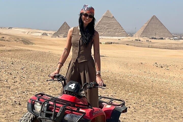 Giza Pyramids & Sphinx: ATV Quad Tour, Camel Ride and Bazaar Shopping photo 6