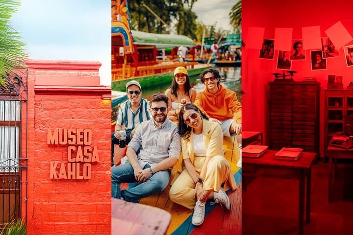 Xochimilco Trajinera and Frida Kahlo's Red House: Premium Small-Group Day Tour