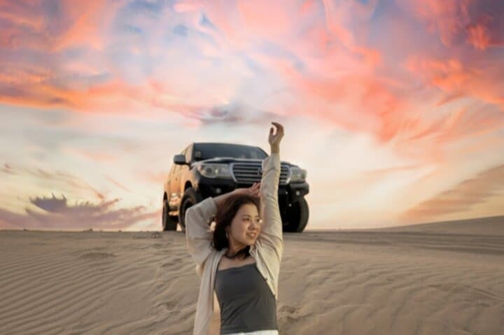 Doha Desert Safari VIP: Dune Driving, Camel Ride & Sandboarding photo 3