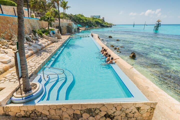 Isla Mujeres Zipline and Snorkel Day: Cliff Zips, Reefs & Mayan Temazcal photo 2