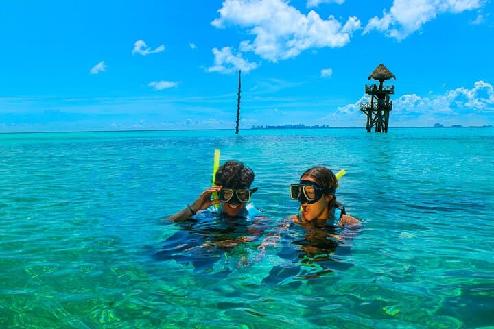 Isla Mujeres Zipline and Snorkel Day: Cliff Zips, Reefs & Mayan Temazcal photo 5