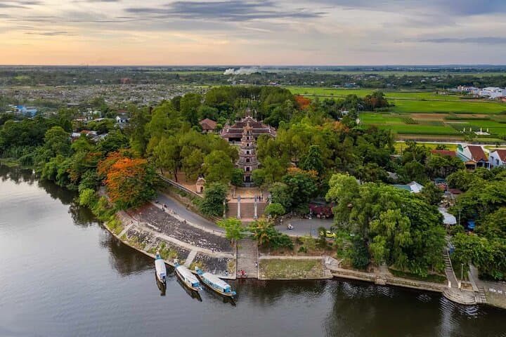 Hue Day Trip by Train from Da Nang — Thien Mu Pagoda & Perfume River Cruise photo 2