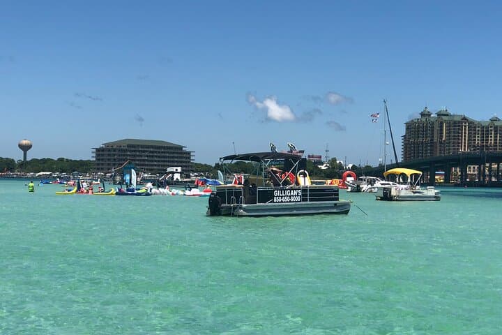Destin Pontoon Rental to Crab Island — Self-Guided Boat Charter