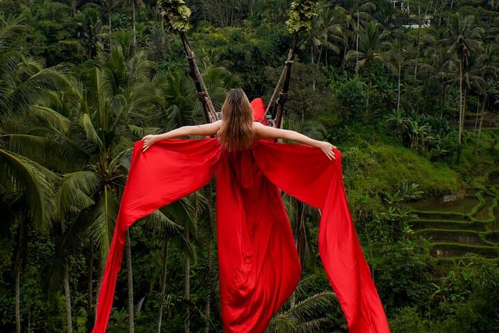 Ubud Full-Day Tour: Monkey Forest, Tegalalang Rice Terraces, Bali Swing & Two Waterfalls photo 2