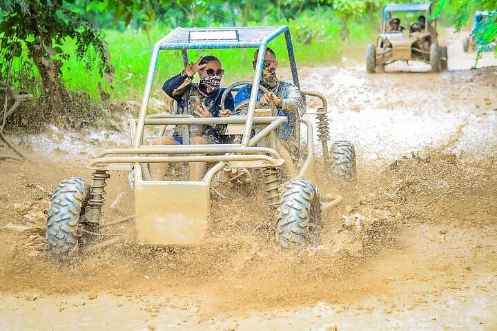 Off-Road Buggy Adventure to Macao Beach: Hidden Taino Cave & Mud Tracks in Punta Cana